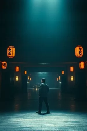 《雾港来信》竖版海报，雨夜码头与未拆封的信封特写